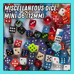 Miscellaneous Dice - Mini D6 (12mm)